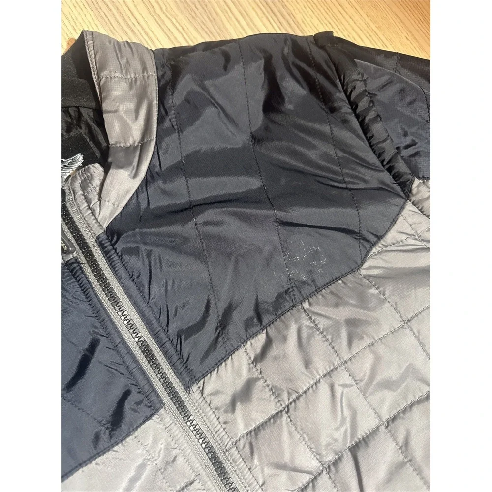 Harley Davidson Men's XL Turret Convertible Packable Mid-Layer Jacket Vest Black